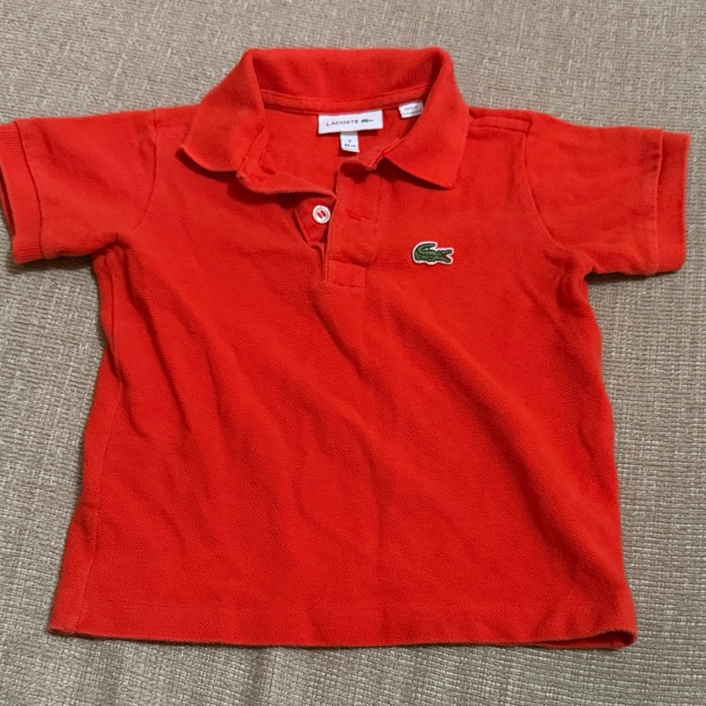 Lacoste Kids Vivid Orange Polo Shirt